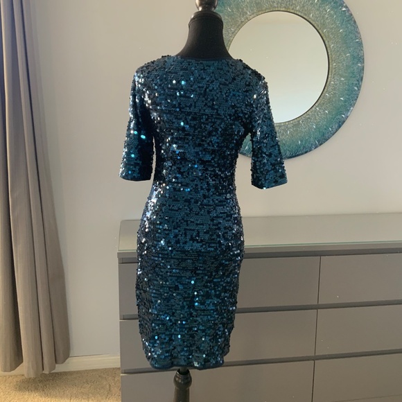 BCBG Mazazria sequin stretch dress - Picture 9 of 10